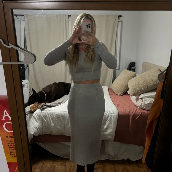 GRAY KNIT set - Picture 4 of 14